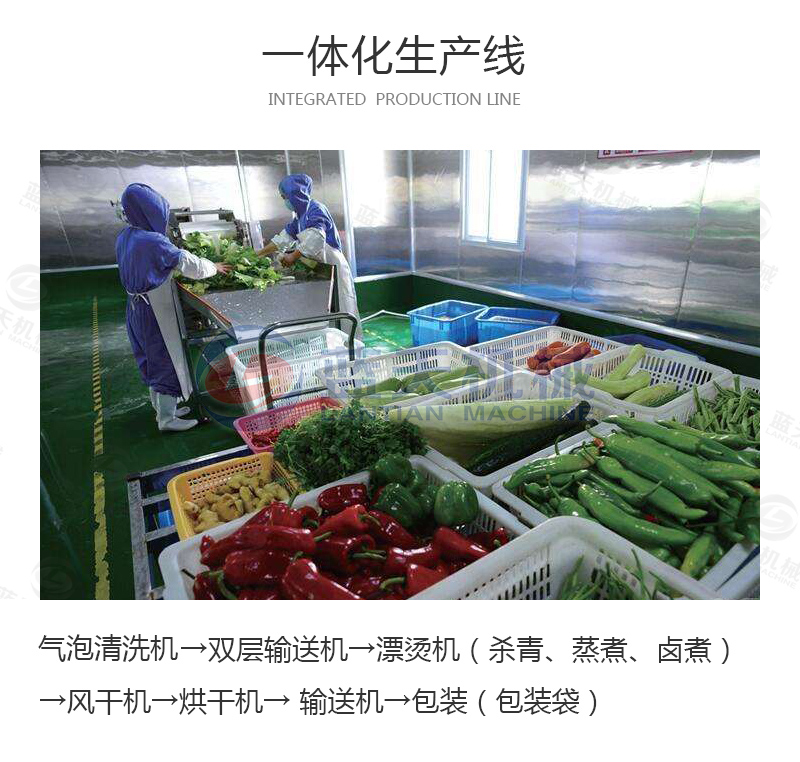 辣椒清洗機一體化生產(chǎn)線